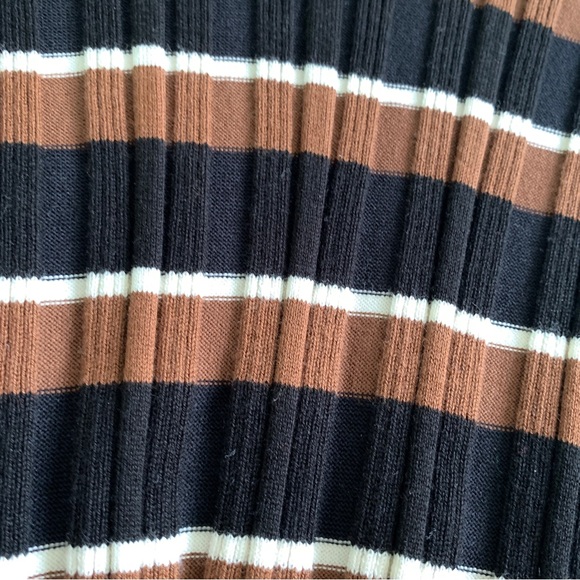 THEORY stripe blouse size small cotton blend top shirt scoop neck - Picture 5 of 9